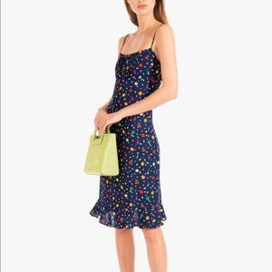 Staud Bellini Crepe Midi Dress Size 2